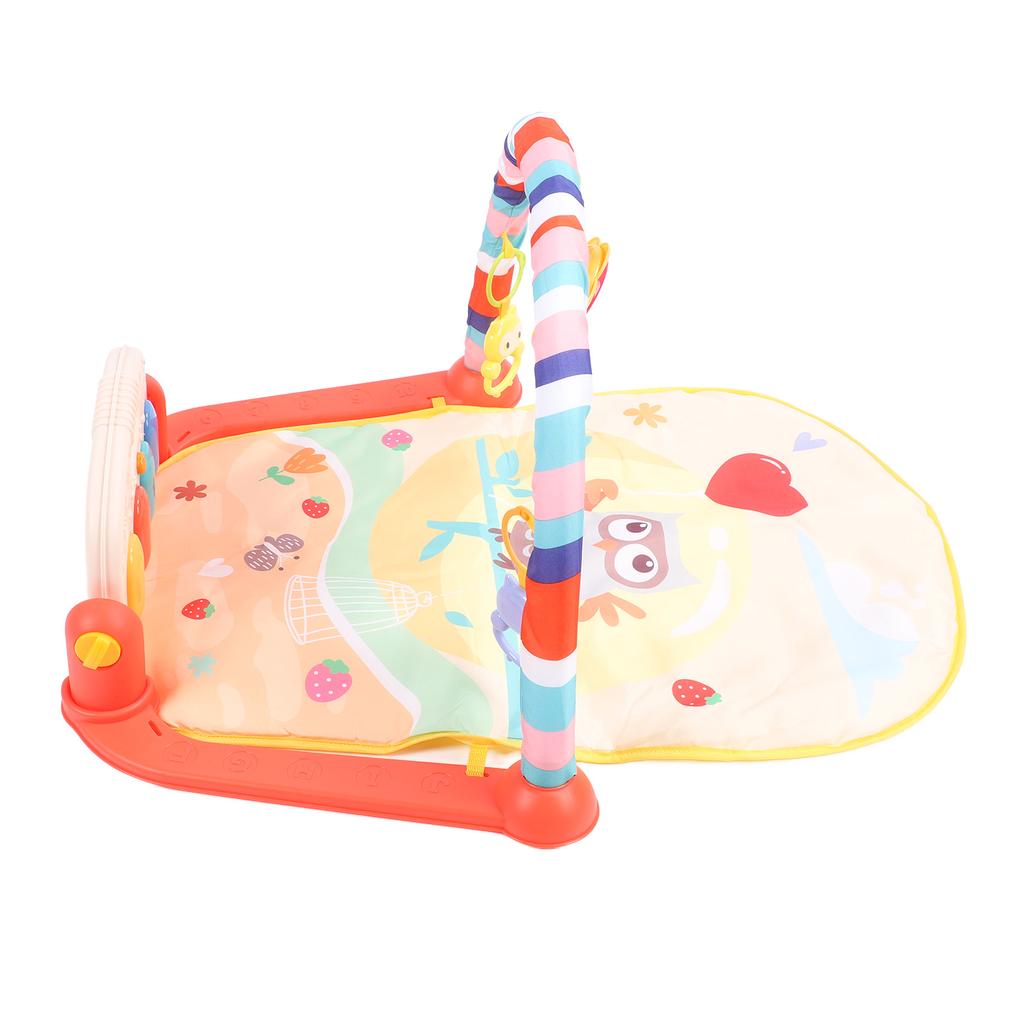 Baby Gym Play Mat with Light Music Battery Powered Musical Learning Toy Pendant Toys Tummy Time