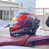 Motorcycle Helmet Full Helmet Can Be Equipped with Bluetooth Headset Men's Four-season Electric Bicycle Riding Helmet