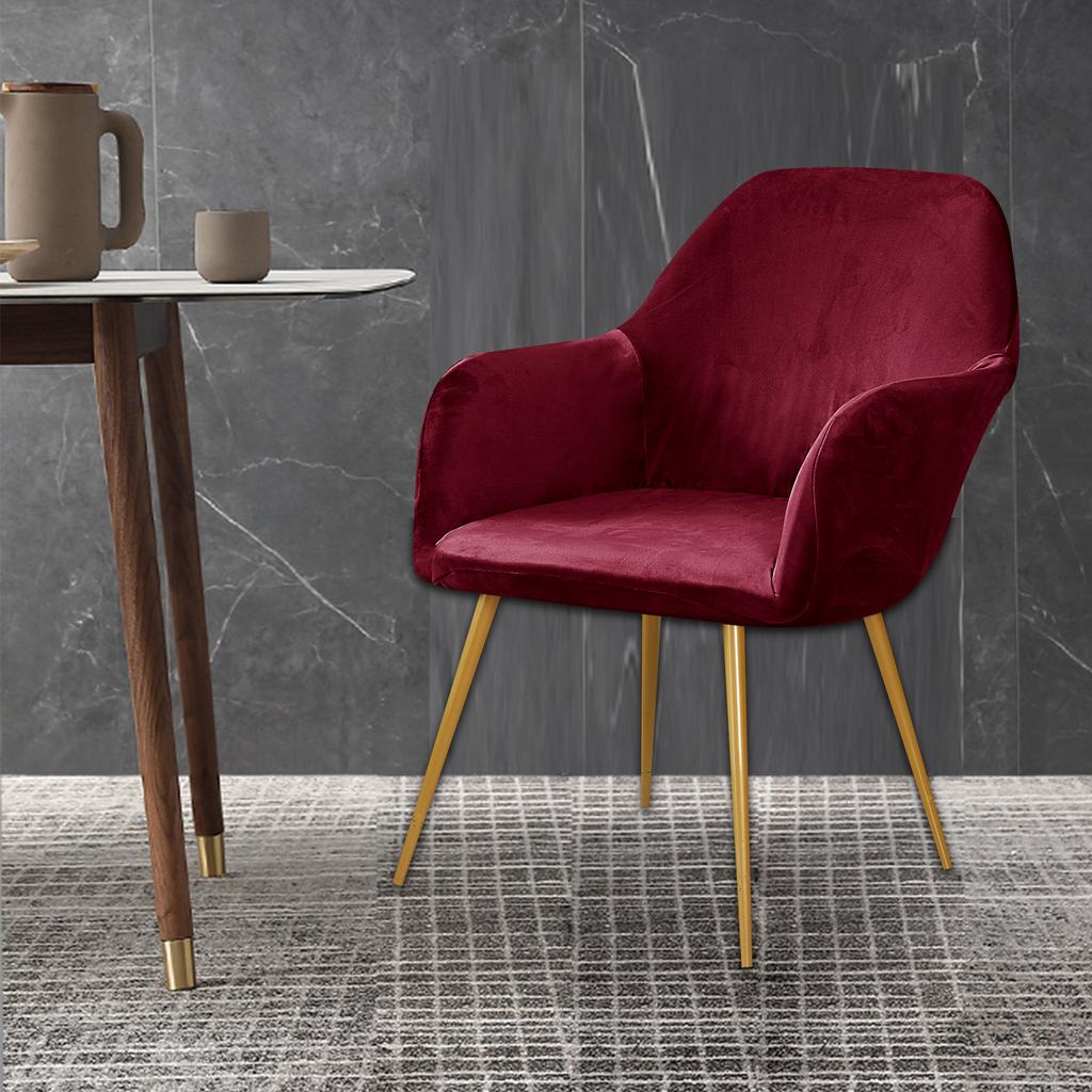 1/2/3 Pcs Bar High Arm Chair Cover Elastic Velvet  Chair Seat Covers Washable Dining Chair Slipcovers Office Chair Covers