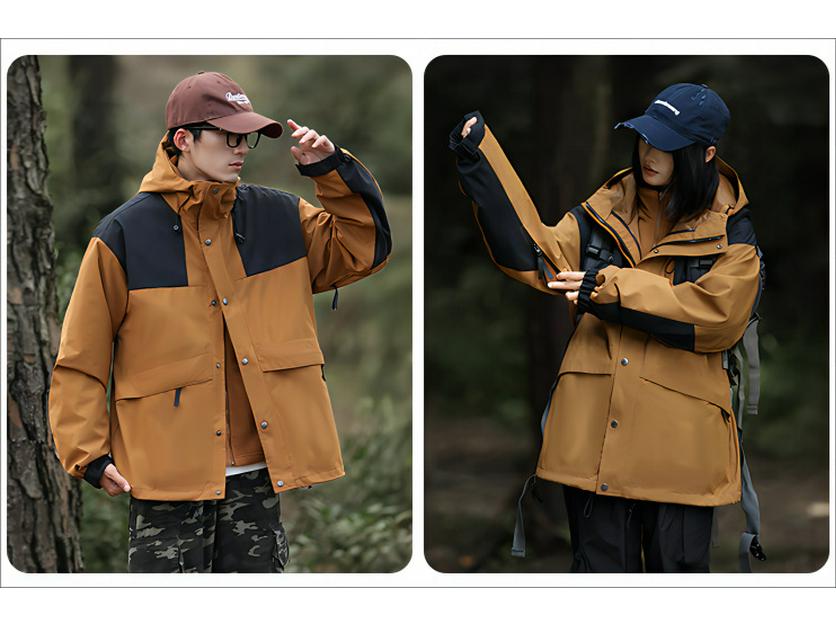 

Разъемный флисовый лыжный костюм-тройка для пары: Водонепроницаемый, Ветрозащитный, Теплый и Подходящий для Рабочей одежды и Альпинизма. 3XL