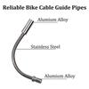 10Pcs V Brake Noodle + 10Pcs Boot Set Cable Guide Bend Tube Pipe Sleeves Protector Hose Brake Mountain Bike Outdoor Noodles