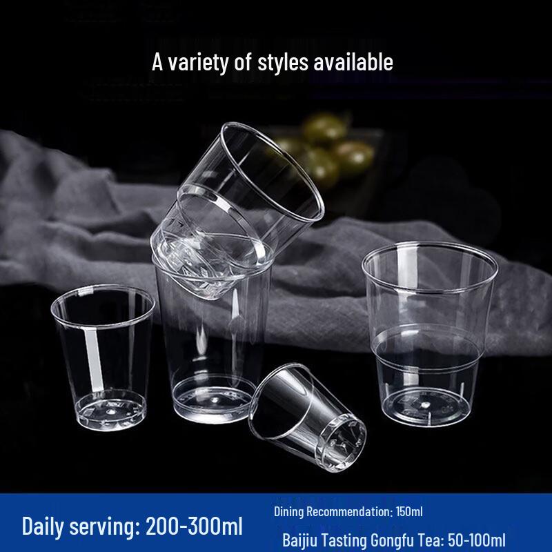 Chixing Heavy-Duty Disposable Plastic Cups