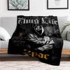 """Thug Life""": Tupacs Vermächtnis Hoodie - Streetwear Mode"Decke Flanell Überwurfdecke für Sofa, Bett, Reisen, Camping, Büro, Couch, Stuhl, A
