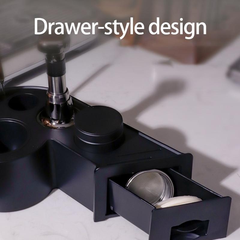 Nonslip Coffee Tamper Base Station With Ergonomic Handle For Baristas Tool ABS Construction Pressing Base