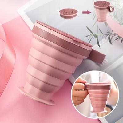 Collapsible Travel Cup Silicone Portable Coffee Cup for Hot And Cold Drinks Reusable To-Go Pocket Size Coffee Tumbler