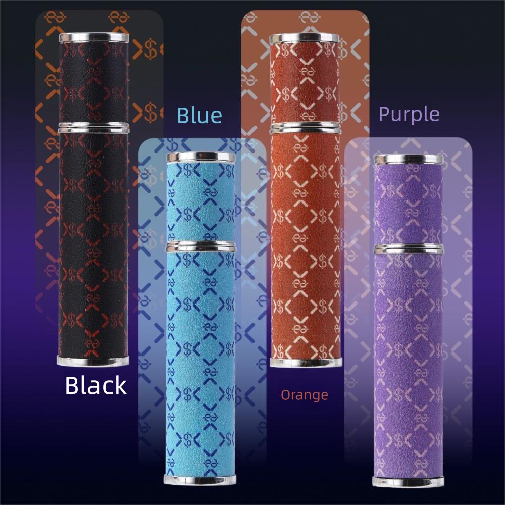Lychee Pattern Perfume Bottle PU Leather Perfume Atomizer Bottle Cosmetic Container  Travel