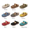 Slippers Women Casual Ladies Shoes Female Leather Floral Platform Sandals Retro Flats Shoe Woman Plus Size 43 Summer 2025 New