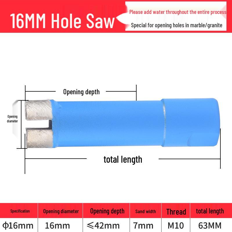 Angle Grinder Drill Bit for Marble, Glass, Tile & Granite