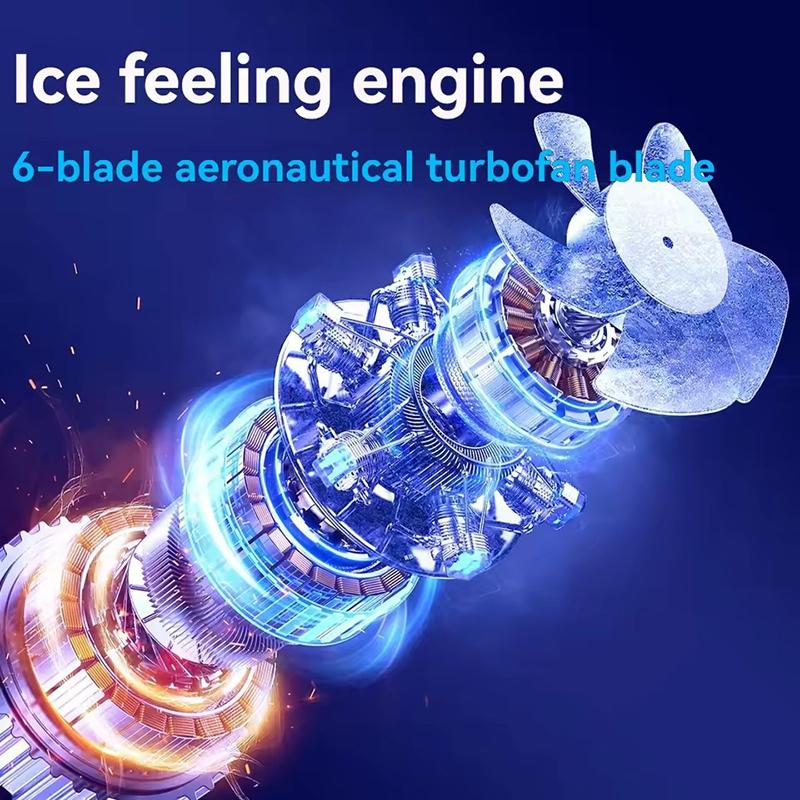 120 Wind Speeds Portable Handheld Turbo Fan with Led Display USB Rechargeable Electric Eyelash Fan Adjustable Mini Personal Fan