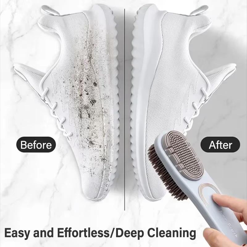 Double-Sided Shoe Brush Soft Bristles Clothes Shoe Brushes Care Brush Waterproof Dirt Removal Cleaning Tool