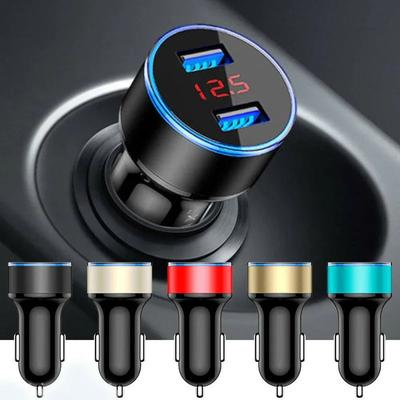 5V 3.1A Autoladegerät Dual USB QC Adapter Zigarettenanzünder LED Voltmeter Für alle Arten von Mobiltelefonen Schnellladung