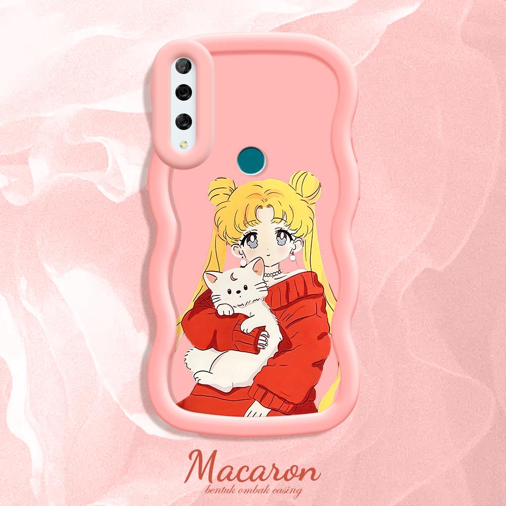 

Окрашенный узор Big Wave Edge Мягкий силиконовый материал Macaron чехол для телефона противоударный защитный резиновый чехол для iPhone Huawei Honor Infinix Tecno Infinix Smart 4 розовый