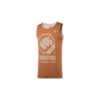 Lining Badfive Basketball Series Loose Game Jersey Men Tops Amber-Brown AAYQ007-7