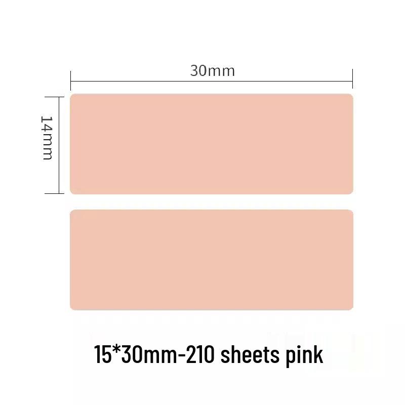 Small Roll Colored D30 Label Printing Paper, L12*40, L11P11P15 Stickers