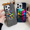 Rubik Cube Formula Spoofs Math Soft Phone Case for iPhone 15 16 17 Pro Max 17Air 16E 14 Plus 13 12 Mini Shockproof Cover Back Sh