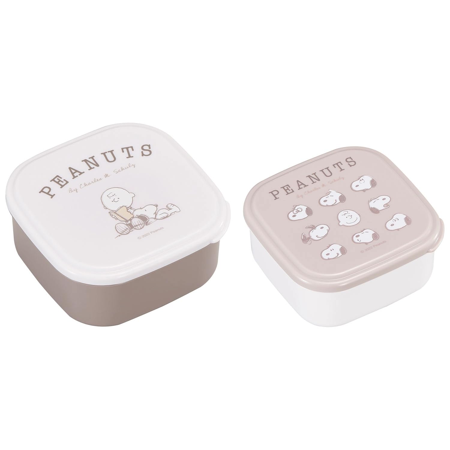 

OSK PEANUTS EVERYDAY Герметичные контейнеры SSP-22 (2-Pack) 360/550 мл бежевый