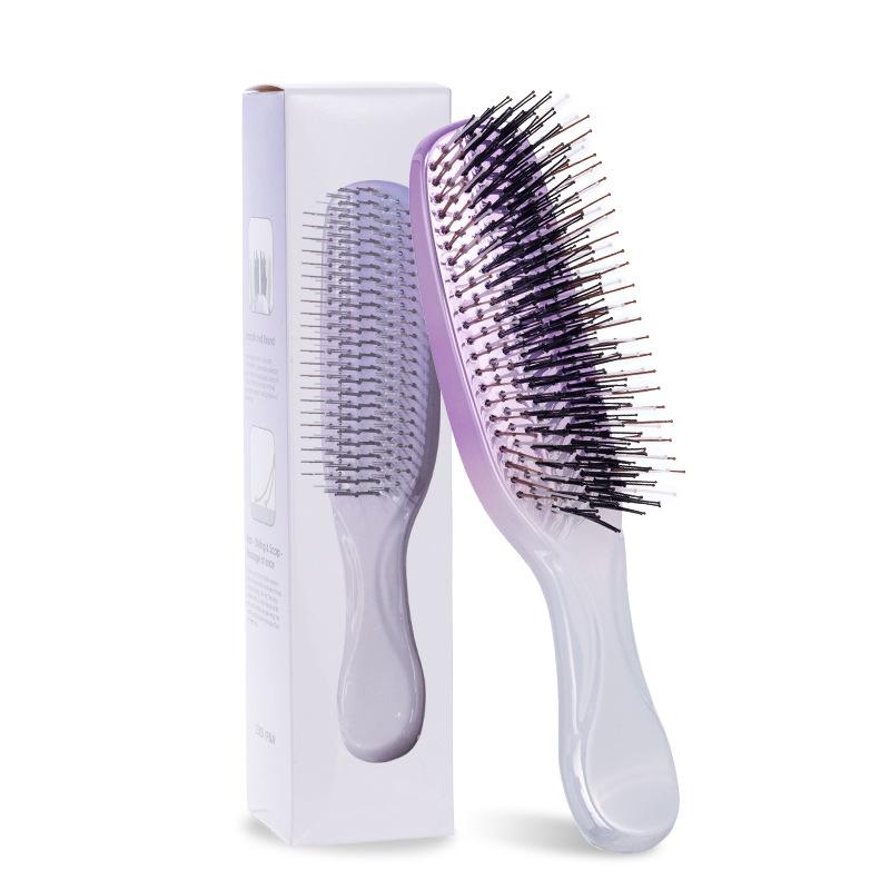 1 pieza Cepillo de pelo japonés Premiun Masajeador de cuero cabelludo Alta calidad Portátil Suave Peine antiencrespamiento Masajeador de cabeza Herramientas de belleza y peinado para el cabello