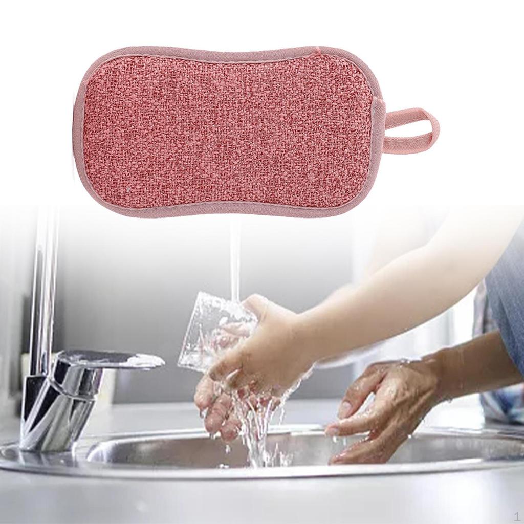 6 Paket Temizleme Süngeri Mutfak Kokusuz Yıkanabilir Mikrofiber Bulaşık Havlusu Bezleri