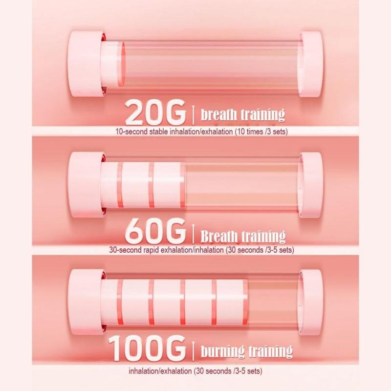 Breathing Exercise Device Portable Deep Breathing Trainer Lung Trainer for Enhanced Strength and Endurance Swimming