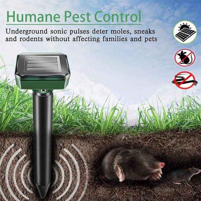 Solar Mouse Repeller Vibration Ultrasonic Farm Mouse Repeller Outdoor Electronic Farm Snake Repeller