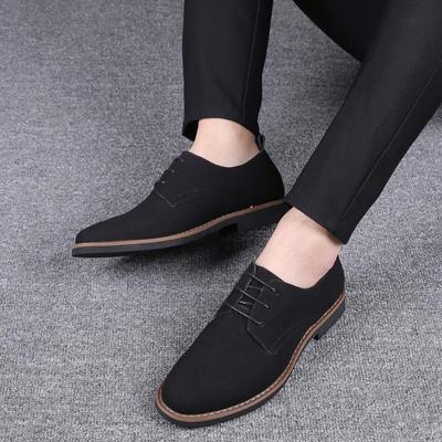 Zapatos suaves de piel de ante de alta calidad para hombre, mocasines, oxfords, zapatos formales casuales para hombre, estilo de primavera con cordones, zapatos de hombre uik89