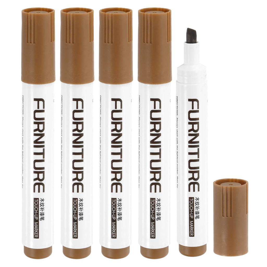 3/5Pcs Furniture Repair Kit Patch Paint Pens Wood Furniture Markers Touch Up Wood Filler Sticks for Scratches Wooden Floor Table