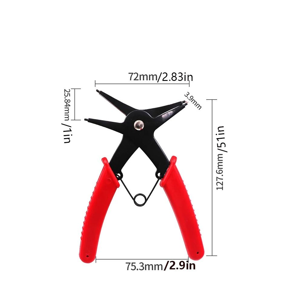 Mehrzweck-Sprengringzange Innen- und Außentyp 4-Wege-Sprengringzange Kartenhaltezange