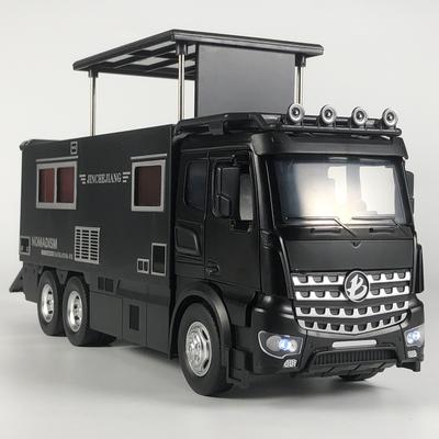 1:18 Benz Arocs Nomadism Navigator F RV Alloy Diecast Model Car Home Trendy Ornaments & Computer Desktop Decoration Birthday Toy