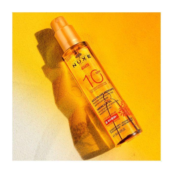 Huile Protectrice Bronzante - NUXE - SPF10 - 150 ml - Anti-Age - Fini Satiné