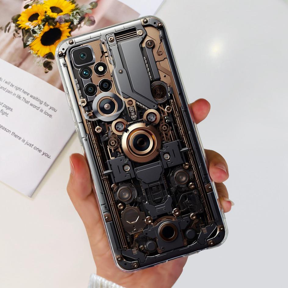 For Xiaomi Redmi 10 Case Fashion Butterfly Clear Silicone Soft TPU Protective Cover For Xiaomi Redmi 10 Prime 2022 Redmi10 Coque