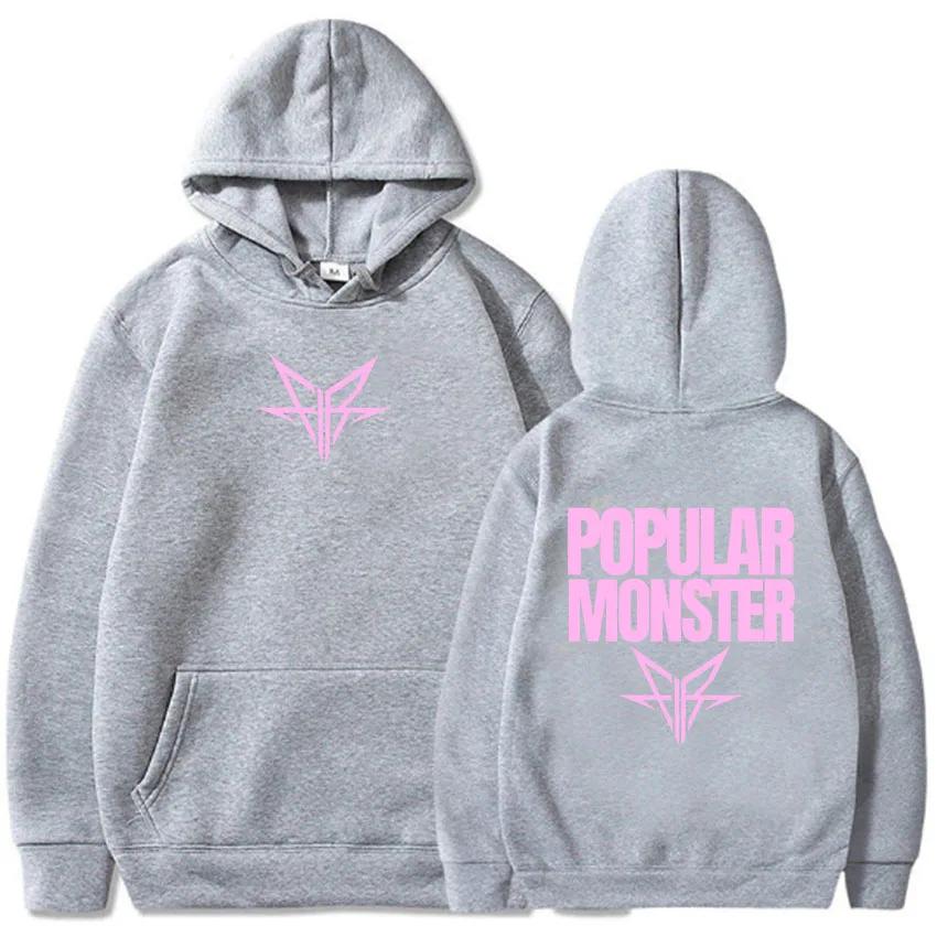 Autumn and Winter Comfortable Soft Men's Trendy Loose Hoodie Falling In Reverse Album Popular Monster Print Adult Sweatshirt