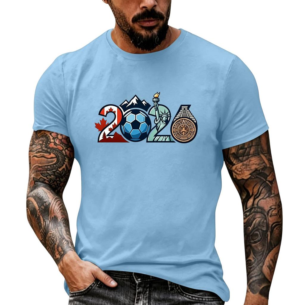 Men’s Basic Crew Neck Short Sleeve T Shirt with Theme Print Casual Oversized Tshirts for Men Big and Tall Shirts for Men Workout Shirts for Men