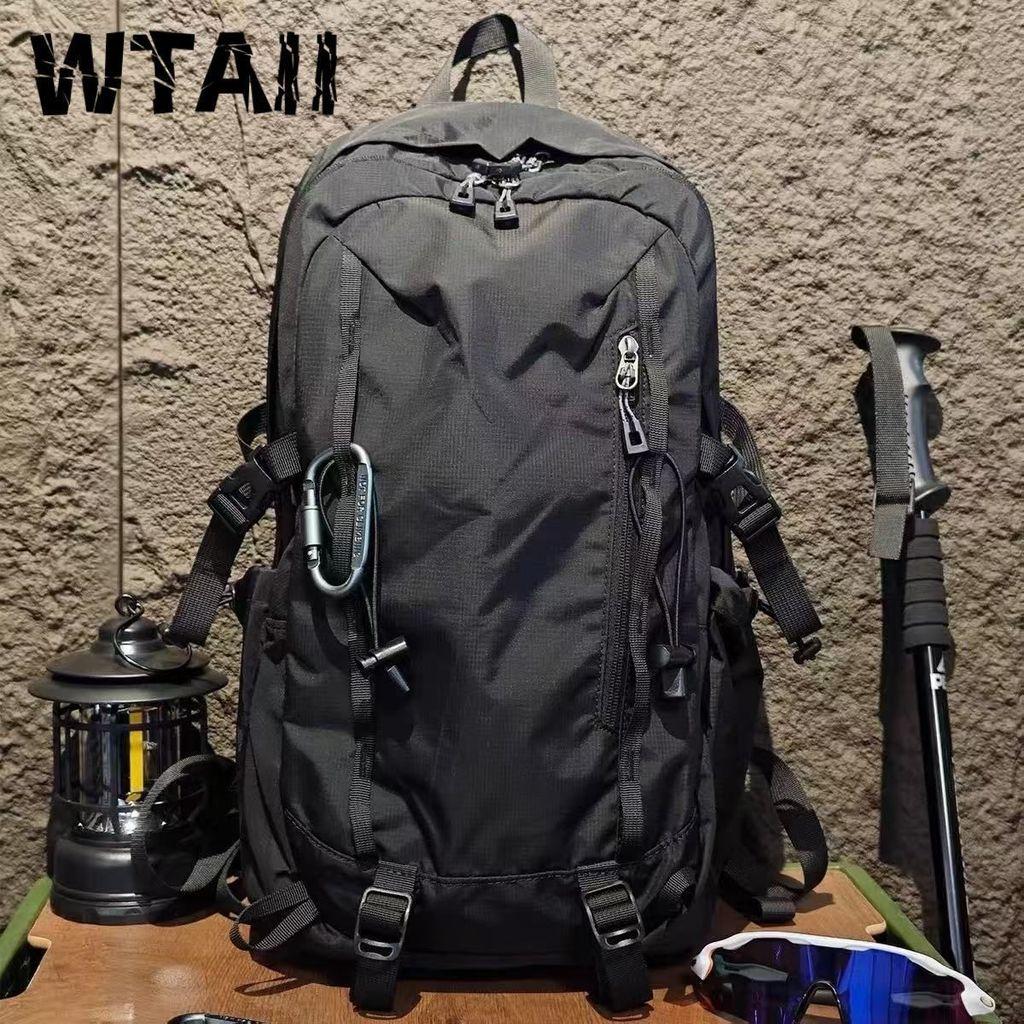 Outdoor Hiking Backpack 30l Waterproof Nylon Travel Daypack For Men Women