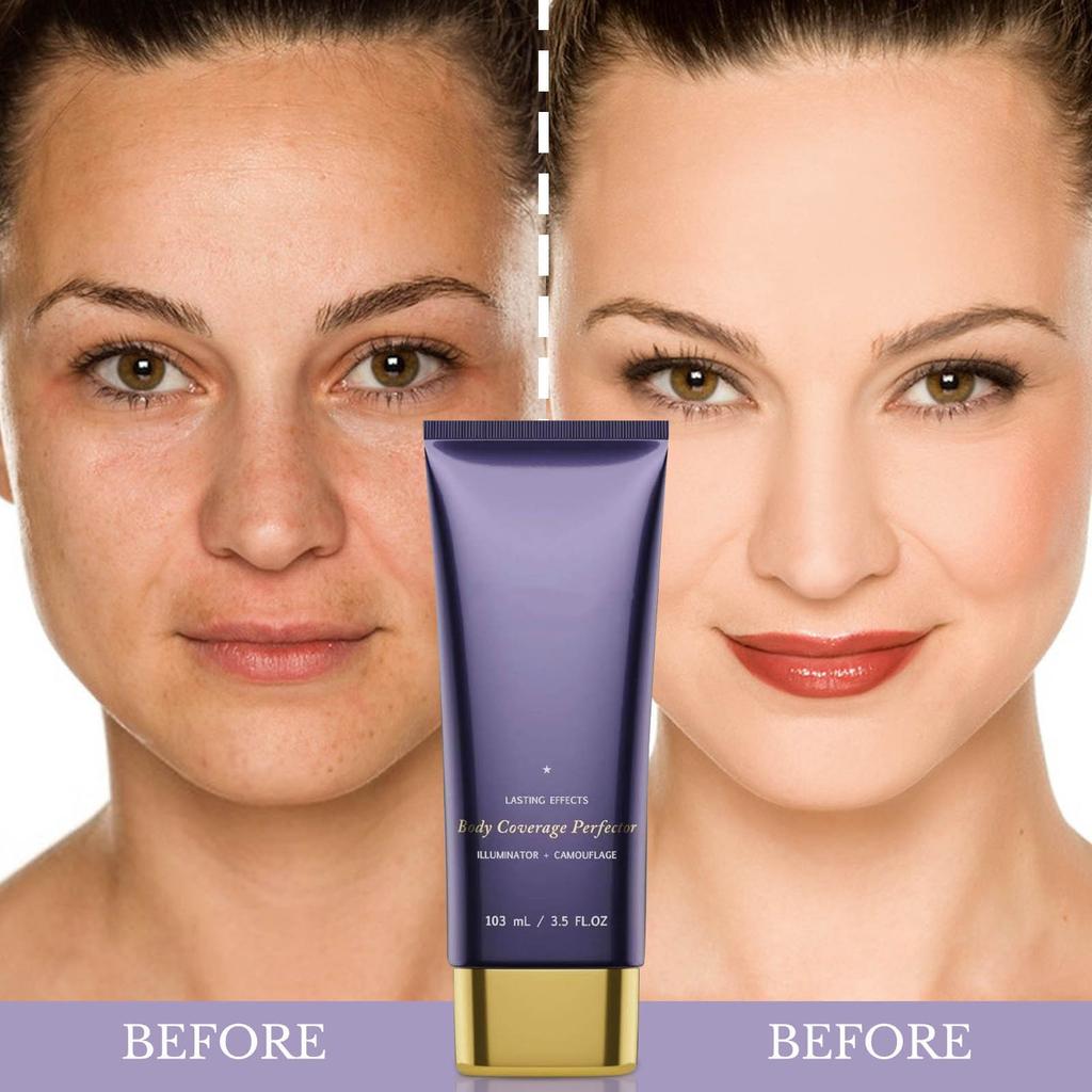 Wasserfestes Bein- und Körper-Make-up zum Abdecken und mehr, flüssiges Abdeck-Make-up für den Körper, Bein-Make-up zum Abdecken dunkler Flecken, 103 ml