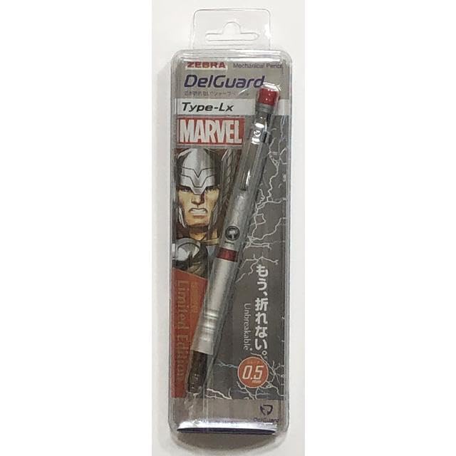 

Механический карандаш Zebra DelGuard Sharp x Marvel Type MV2 Lx0.5 [Тор] P-MA86-MV2-TH