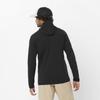 Salomon Essential Light Warm Hoodie Fleece Size Deep Black Men's Jacket, M, LC2225300,