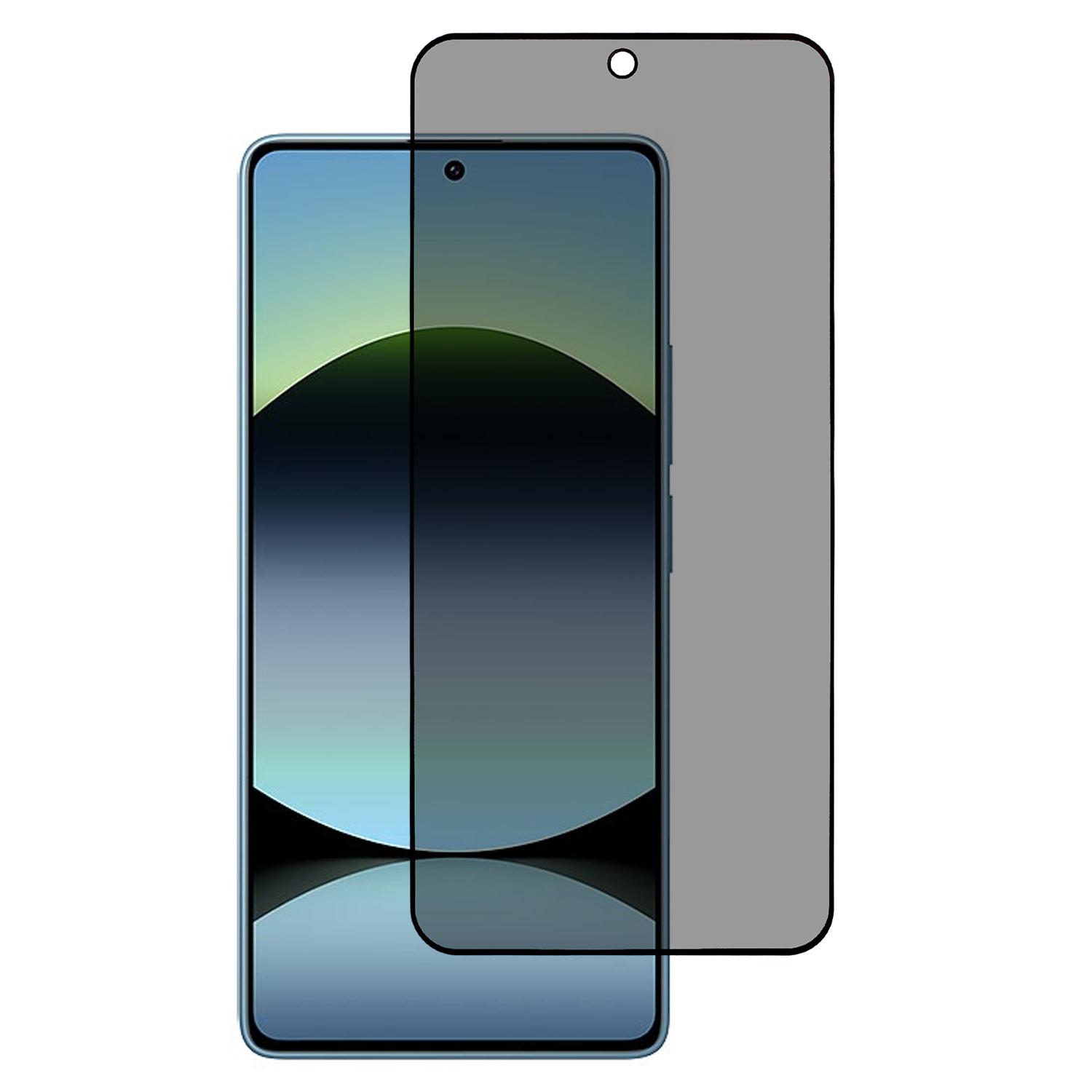 

Для Xiaomi Redmi Note 14S 4G Захисна плівка для екрану з повним покриттям проти підглядання, шовкографічний друк, загартоване скло As Shown A