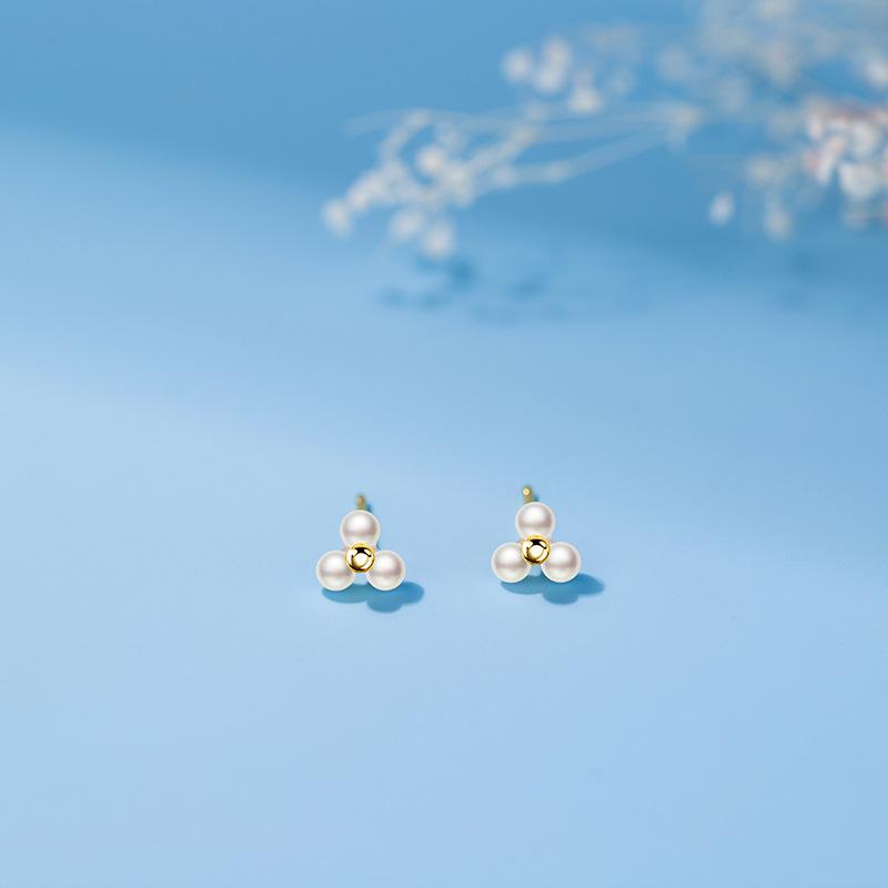 

Серьги-гвоздики French Commuter Light Luxury с имитацией жемчуга для девочек, персонализированные серьги Niche