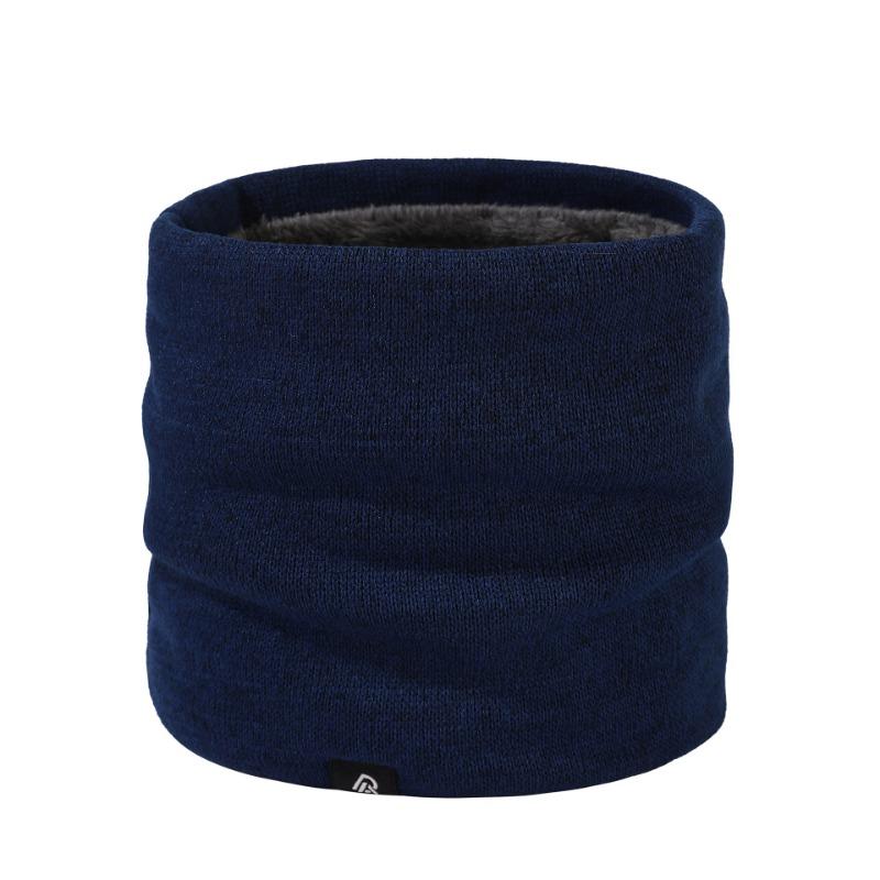 Winter warm neck scarf women's turtleneck wool new versatile men's scarf knitted velvet neck cover