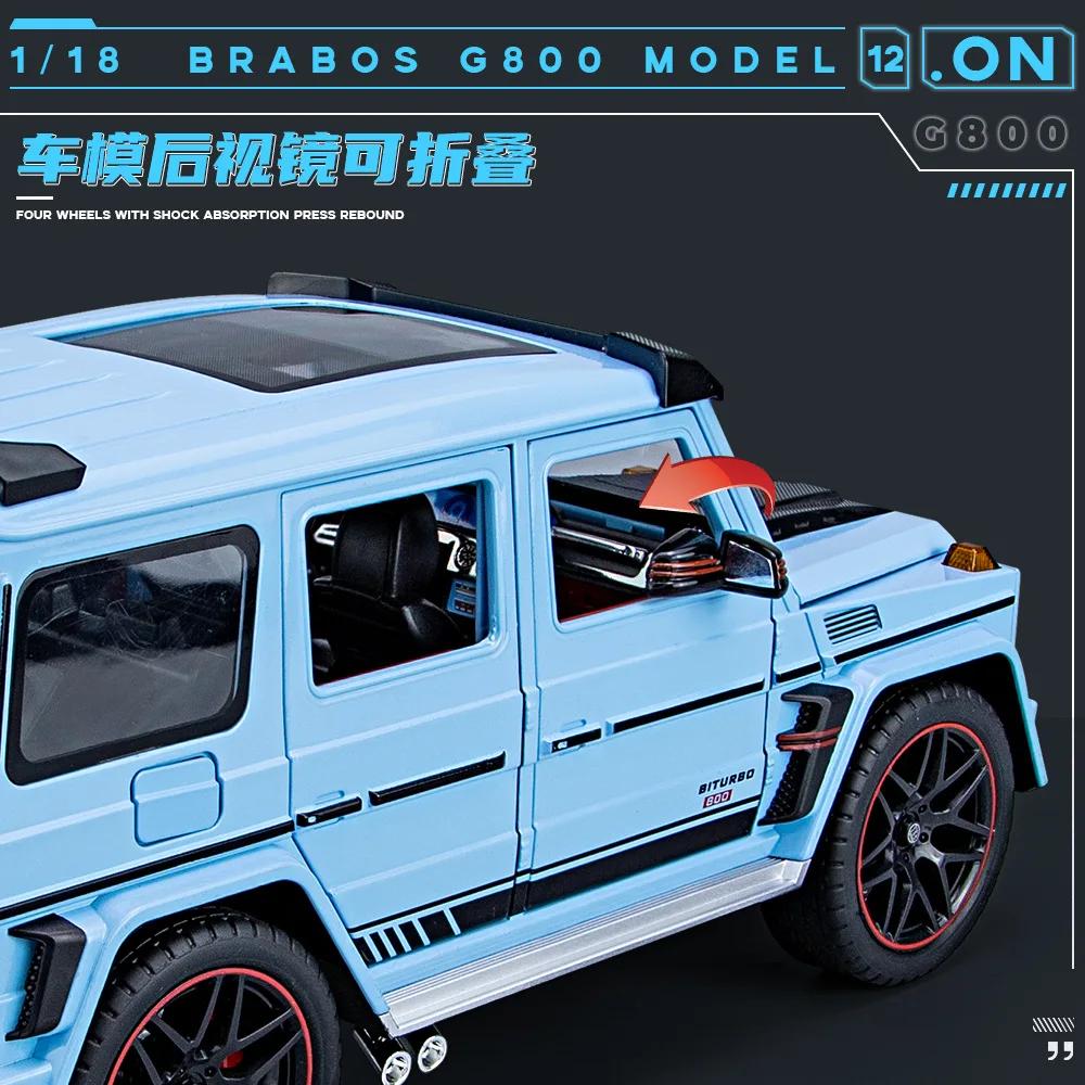 1:18 Mercedes Benz G800 Simulation Diecast Metal Alloy Model car Sound Light Collection Kids Toy Gifts