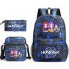 3Pcs/set Cartoon Printed Backpack with Shoulder Bag Pencil Case for Teenager Student Boy Girl School Bag Large Capacity Waterproof Bookbag Kid Gift