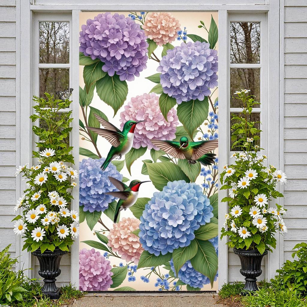 Fond Naturenel Design Coloré Affichage d'Oiseaux Affichage d'Oiseaux-Mouches Tons Printaniers Fond Printanier Pour Décoration Intérieure Rassemblement Extérieur
