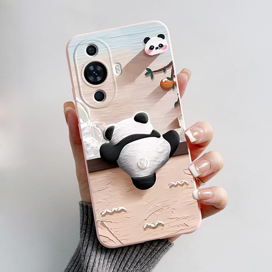 Für Huawei Nova 11 Hülle Niedliches Kaninchen Panda Bemalte Silikon Handyhüllen Abdeckung Für Huawei Nova 11 Nova11 Pro 11pro Nova11pro Funda
