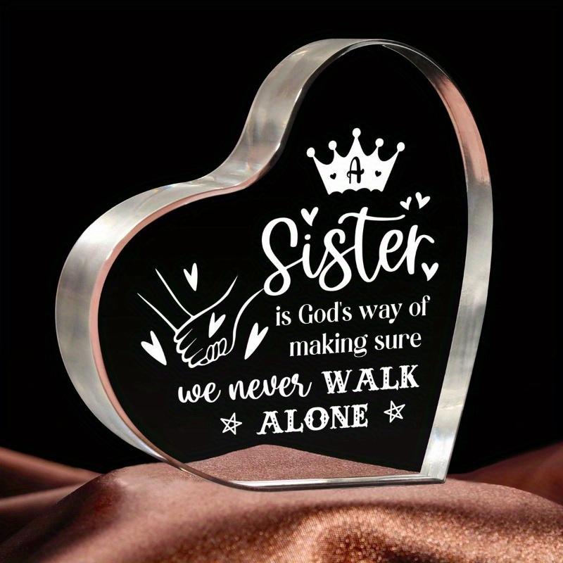 

To My Sister Acrylic Keepsake - Heartfelt Graduation & Birthday Gift from Siblings чистый