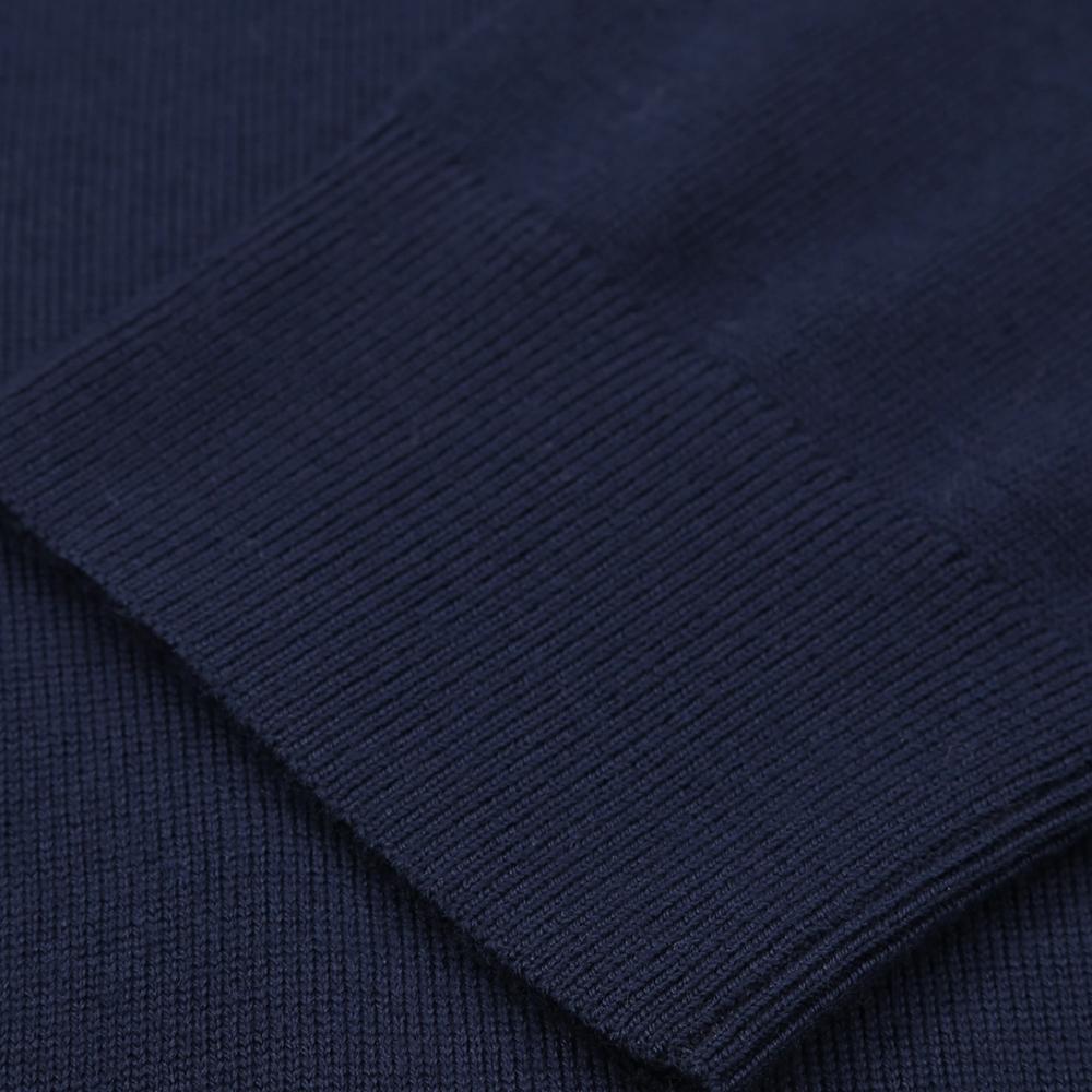 Polo Ralph Lauren Pull Tricot à Col Haut avec Logo Petit Poney Brodé pour Homme Pull Bleu Marine MNPOSWE16820082-400