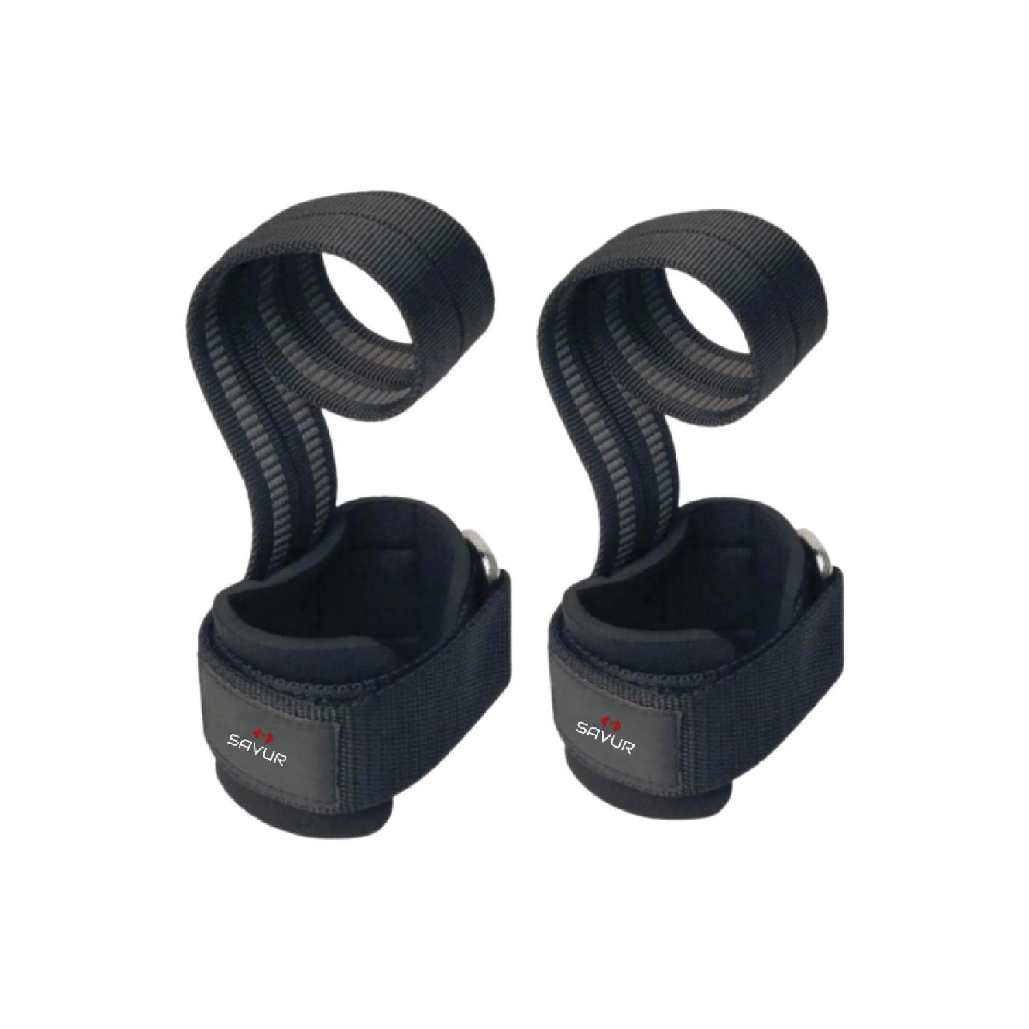 

Тяжелые ремни Big Grip Pro - Тяжелая атлетика на запястье для фитнеса Standart серый
