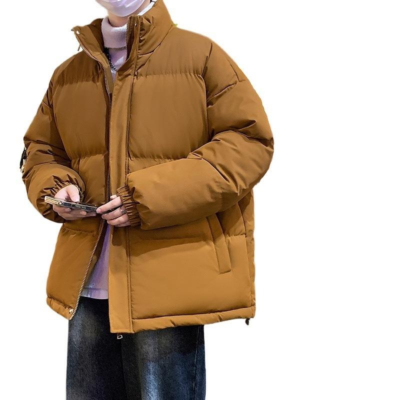 Nouveau manteau d'hiver matelassé en coton M-8XL, col montant thermique épaissi, veste matelassée décontractée