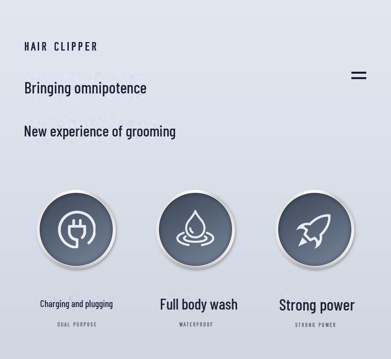 Rechargeable Digital Hair Clipper Set with Engraving, Professional Salon Quality for Home Use