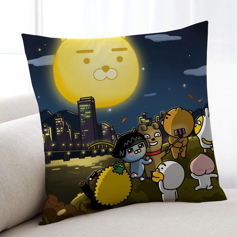 Fashion KKAKAOES FFRIENDSES Cushion Cover Home Bedding Sofa Living Room Pillowcase Simple Soft Skin Cushion Cover Party Gift