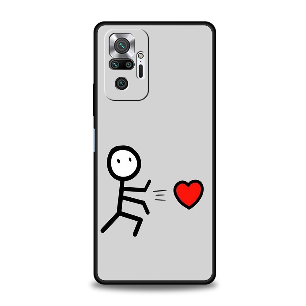 Cute Middle Finger Phone Case For Xiaomi Redmi Note 15 14 13 12 5G 11 10 Pro Plus 4G 9S 14C 13C 12C 10C Soft TPU Cover